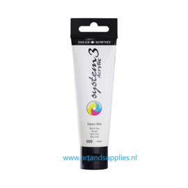 System 3 Acrylverf Titanium White (009), 59ml