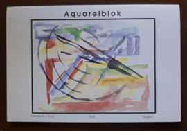 Aquarelblok wit, 175 grams