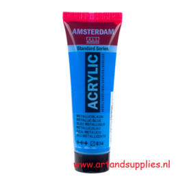 Amsterdam SPECIALTIES Acrylverf Metallic Blauw (834), 20ml