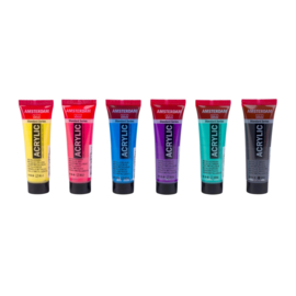 Amsterdam Acrylverf Set Colorful Metallic, 6 x 20ml