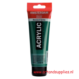 Amsterdam Acrylverf Permanentgroen Donker (619), 120ml