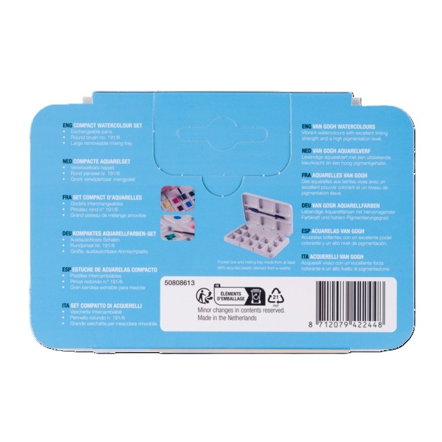 Van Gogh Aquarelpocket  Box voor 12 halve napjes