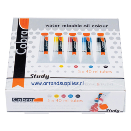 Cobra Study Olieverf set, 5 x 40ml