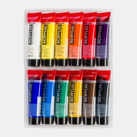 Amsterdam Acrylic Paint Set General, 12 x 20ml