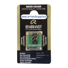 Rembrandt Aquarelverf Vert Émeraude (616/2), half napje