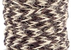 Geweven Waxkoord Dark Brown, per meter