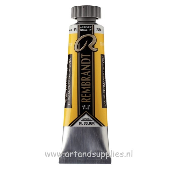 Rembrandt Olieverf Permanentgeel Middel (284/3), 15ml