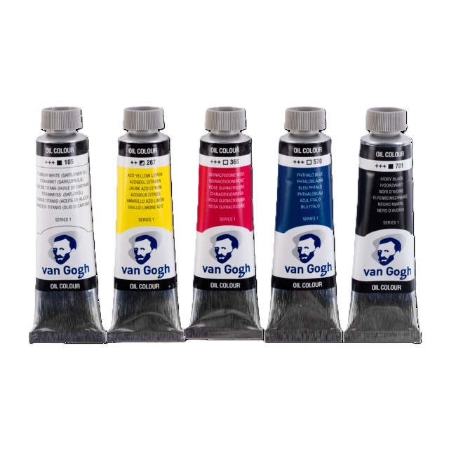 Van Gogh Olieverf Primaire Mengset, 5 x 40ml