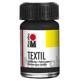 Marabu Textielverf 15ml, Zwart