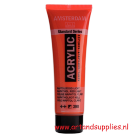 Amsterdam Acrylverf Naftolrood Licht (398), 20ml