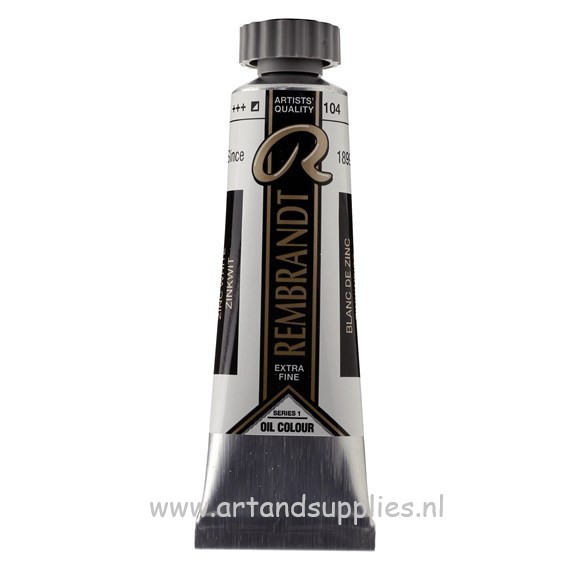 Rembrandt Olieverf Zinkwit, saffloerolie  (104/1), 15ml