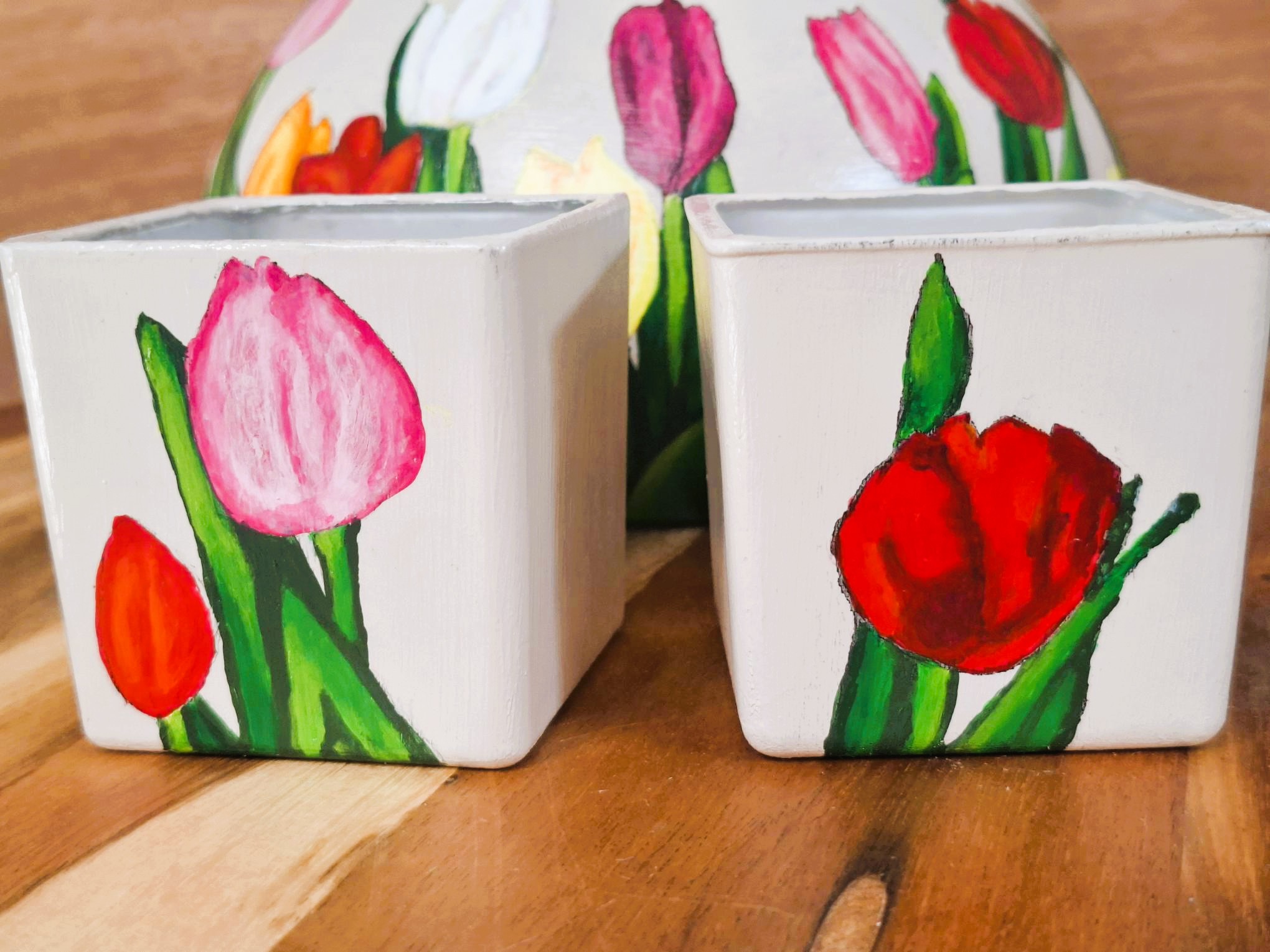 Tulpen waxinelichtjes, per set