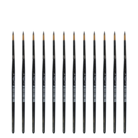 Kangaro penseel synthetisch - Kort Rond, 6mm