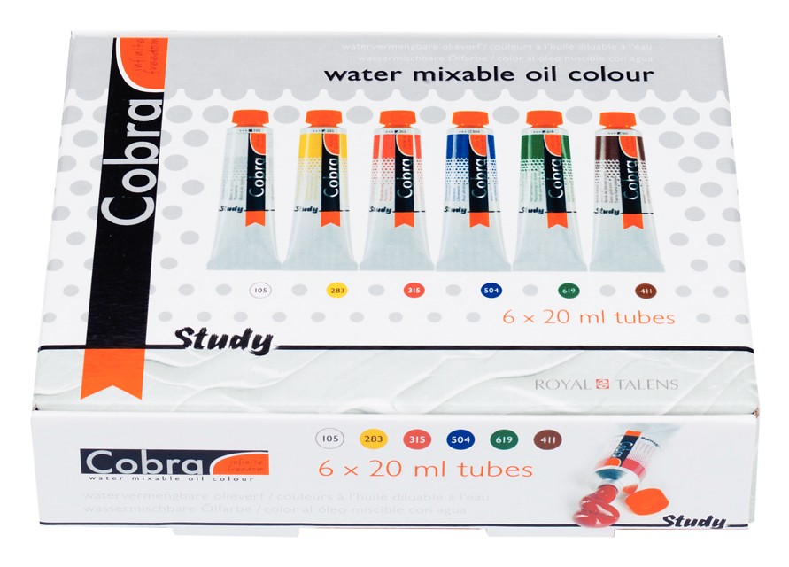 Cobra Study Olieverf Proefset, 6 x 20ml