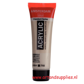 Amsterdam Acrylverf Warmgrijs (718), 20ml
