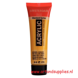Amsterdam Acrylic Paint Azo Yellow Deep (270), 20ml