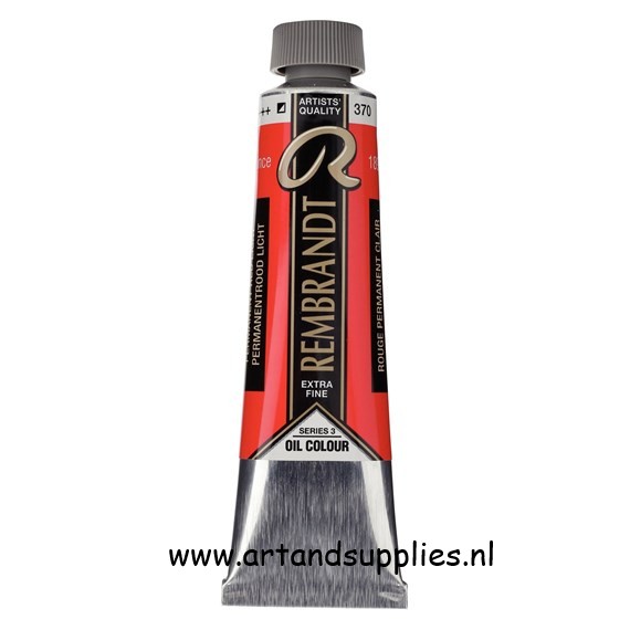 Rembrandt Olieverf Permanentrood Licht (370/3), 40ml