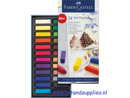 Faber Castell Softpastel set 24 stuks, halve pastels