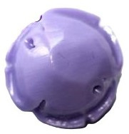 Acryl roos 20mm Ronde achterkant Violet, per 3 stuks