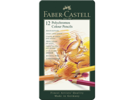 Faber Castell Polychromos kleurpotlodenset van 12 stuks