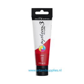 System 3 Acrylverf Crimson (513), 59ml