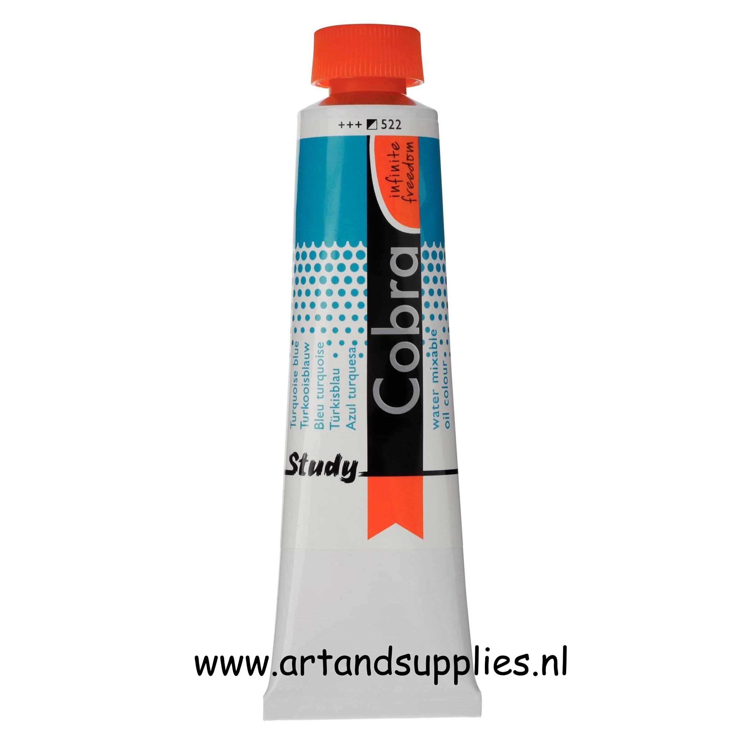 Cobra Study Olieverf Turkooisblauw (522), 40ml