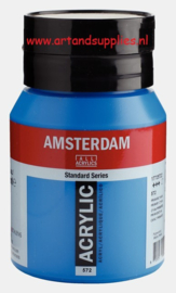 Amsterdam Acrylverf (572) Primair Cyaan - 500 ml pot