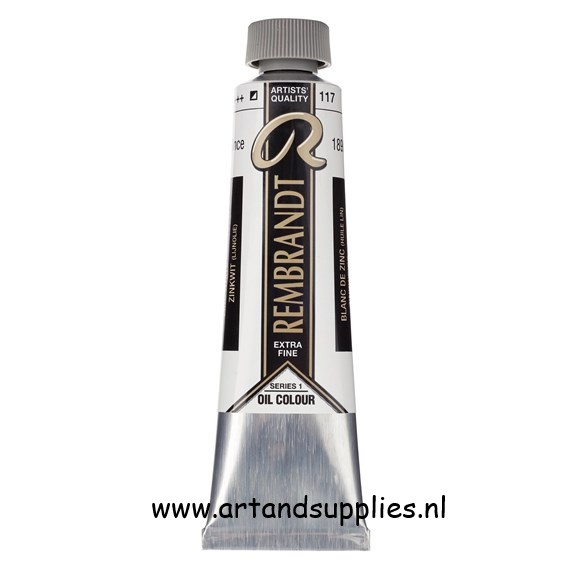 Rembrandt Olieverf Zinkwit, lijnolie (117/1), 40ml