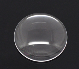 Cabochons glas 16mm, per 5 stuks