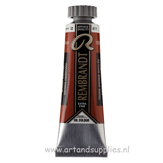 Rembrandt Olieverf Sienna Gebrand (411/1), 15ml