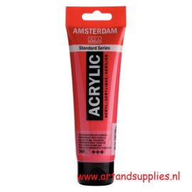 Amsterdam Acrylverf Permanentrood Purper (348), 120ml