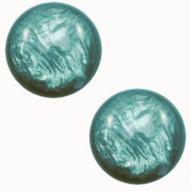 Cabochons Polaris 7mm groen, per 2 stuks