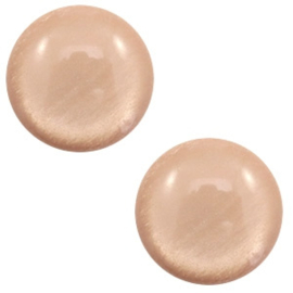 Cabochons Polaris 7mm karamel, per 2 stuks