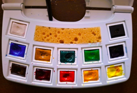 Van Gogh Aquarelpocket  Box, 12 halve napjes