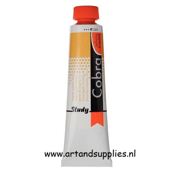 Cobra Study Olieverf Napelsgeel Donker (223), 40ml