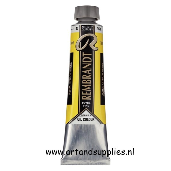 Rembrandt Olieverf Permanent Citroengeel (254/3), 40ml