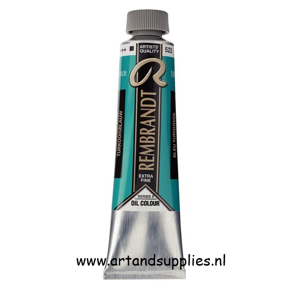 Rembrandt Olieverf Turkooisblauw (522/3), 40ml