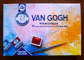 Van Gogh Aquarelpocket  Box, 12 halve napjes