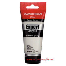 Amsterdam Expert Acrylverf Zinkwit (104), 75ml