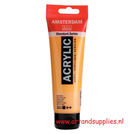 Amsterdam Acrylverf Goudgeel (253), 120ml
