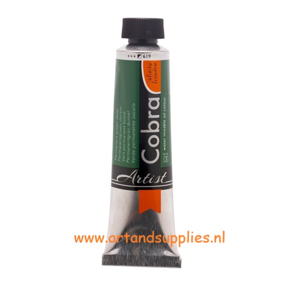 Cobra Artist Olieverf Permanentgroen Donker (619/3), 40ml