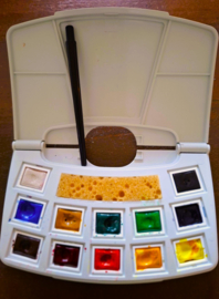 Van Gogh Aquarelpocket  Box, 12 halve napjes