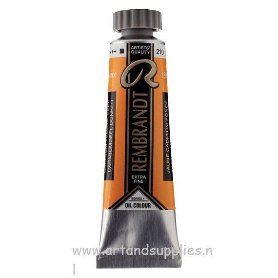 Rembrandt Olieverf Cadmiumgeel Donker (210/4), 15ml