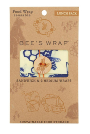 Bee's wrap "Bee's & Bears" lunchpack