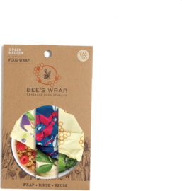 Bee's Wrap 3-pack Medium multi-print (Honeycomb/Botanical/Fresh Fruit)