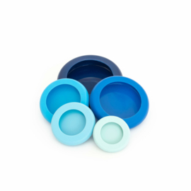 Food Huggers set of 5 Ice Blue