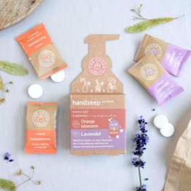 4 Handzeep Tabletten (navulset) – Oranje Bloesem & Lavendel