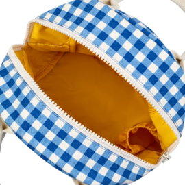 Duurzame Lunchtas Blauw-Wit Ruit