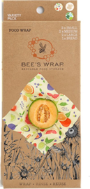 Bee's wrap Variety Pack 7PK Remix (Honeycomb, Forest Floor, Fresh Fruit)