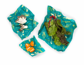 Bee's Wrap 3-pack Assorted Ocean Print